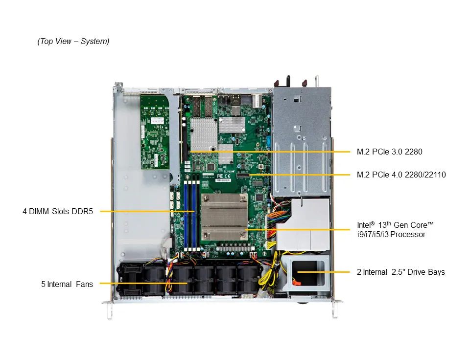 NTS Elite Apex Compact 1U Edge Server for Industrial, Tel...