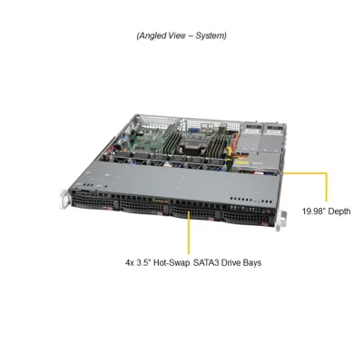 NTS Elite Command 1U Enterprise Server with Single CPU an...