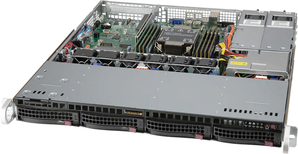 NTS Elite Command 1U Enterprise Server with Single CPU an...