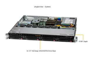NTS Elite Command 1U Storage-Optimized Server with Single...