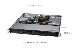 NTS Elite Command 1U Enterprise Server with 5-Drive Support