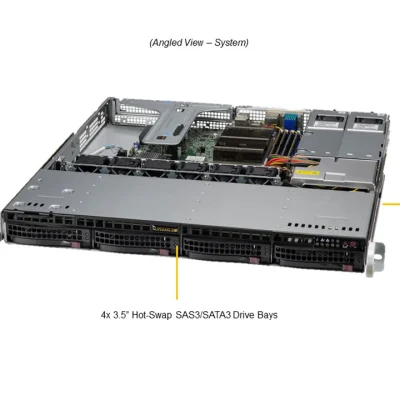 NTS Elite Command 1U Enterprise Server with 5-Drive Support