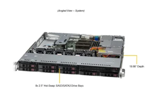 NTS Elite Command 1U Enterprise Server with Single CPU an...