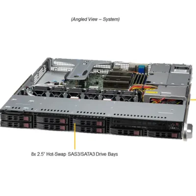 NTS Elite Command 1U Enterprise Server with Single CPU an...