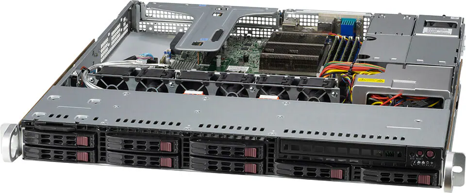 NTS Elite Command 1U Enterprise Server with Single CPU an...