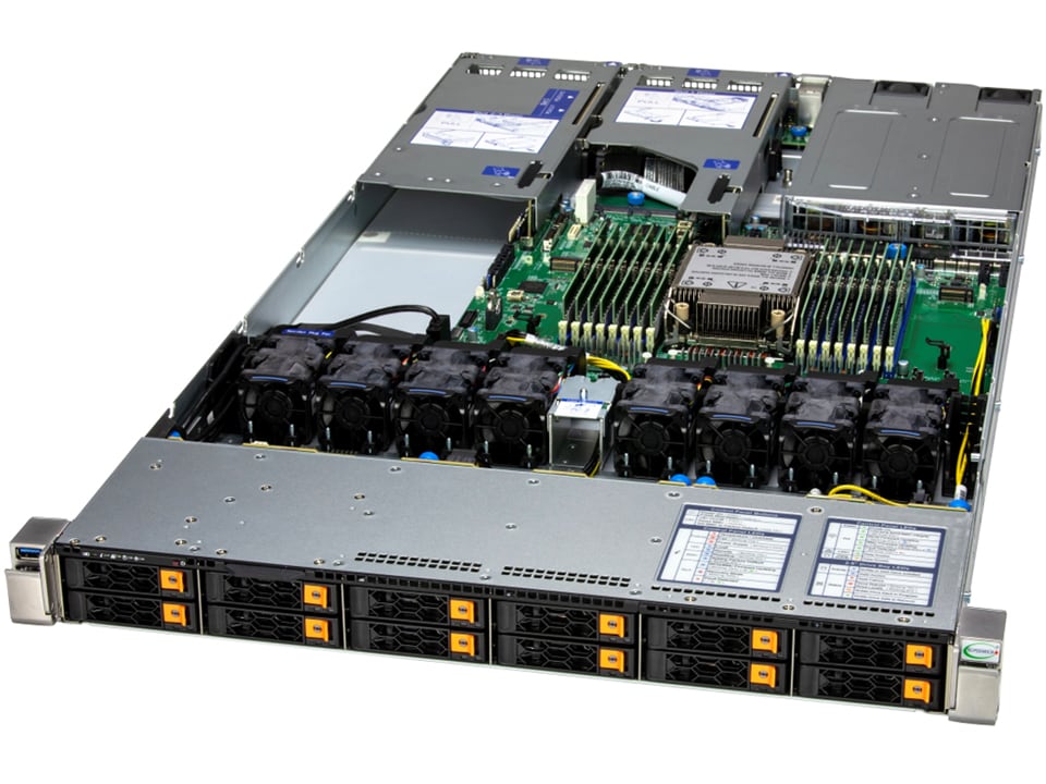 NTS Elite Command 1U Server 8 Hot‑Swap 2.5 Drive Bays