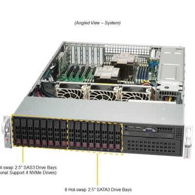 NTS Elite Command 2U Server with Dual Intel Xeon and 16 D...
