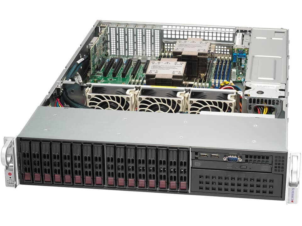 NTS Elite Command 2U Server with Dual Intel Xeon and 16 D...
