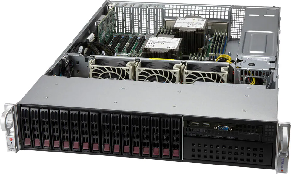 NTS Elite Command 2U Enterprise Server with Dual CPUs and...