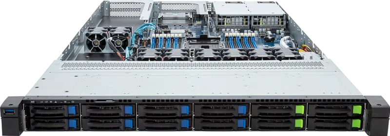 NTS Elite Command 1U GPU Rack Server Intel Xeon, Gen5 Sin...