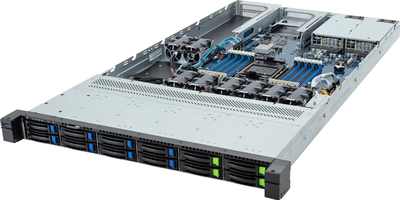 NTS Elite Command 1U GPU Rack Server Intel Xeon, Gen5 Sin...