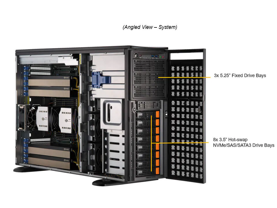 NTS Elite Studio 4U GPU Workstation & AI Compute Tower